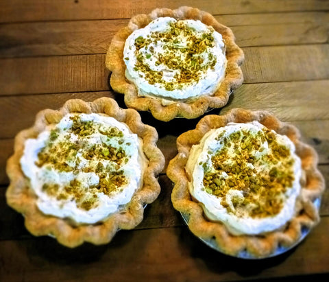 Butter Punk Pistachio Cream Pies