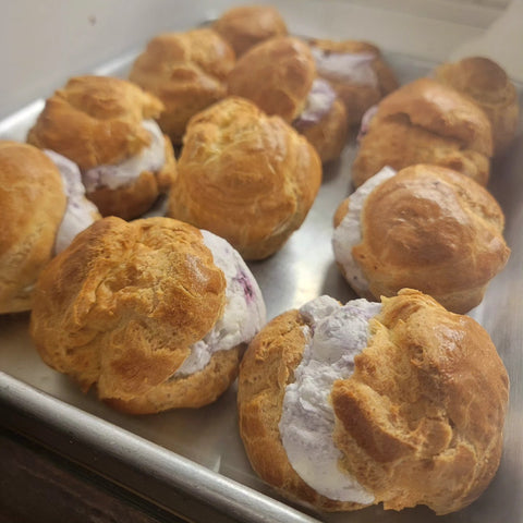 Camas Country Mill Bakery Blueberry and Cream Puffs