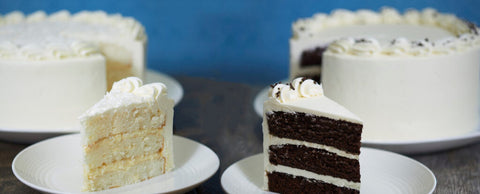 Cornerstone Cookie Gifts Bakery Marietta, GA vanilla and chocolate layer cakes