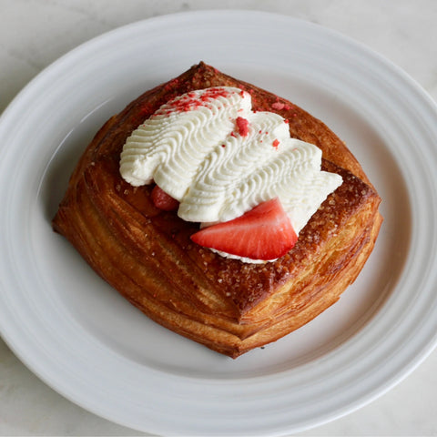 Fruit topped croissant