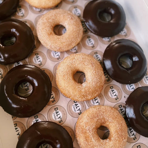 Mixed Assortment of Donuts (Chocolate, Cinnamon, and Glazed)
