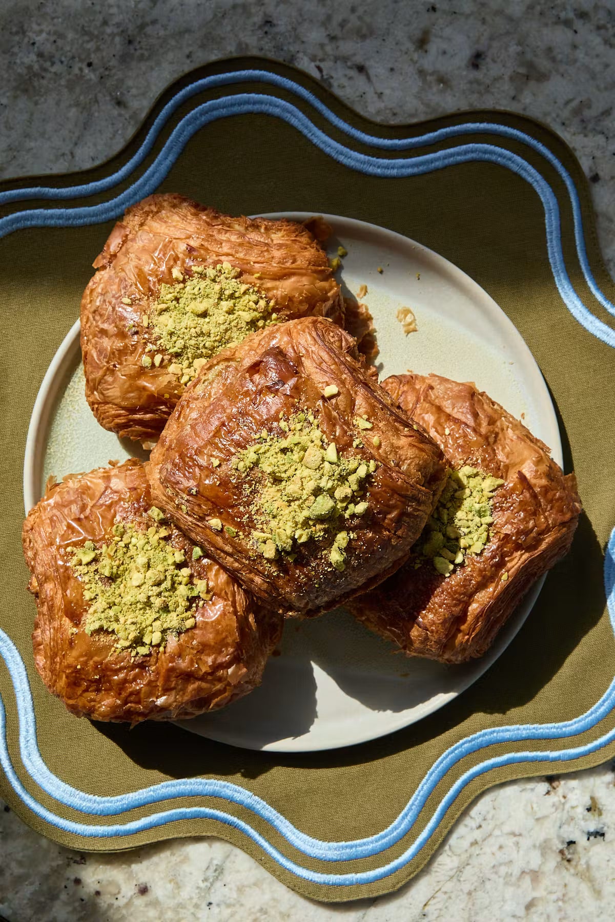 Chocolate Pistachio Croissants from Little Tart Bakeshop in Atlanta