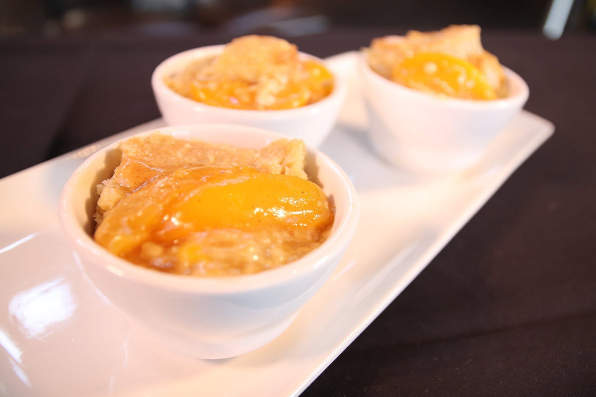 Peach cobbler from Paschal's in Atlanta