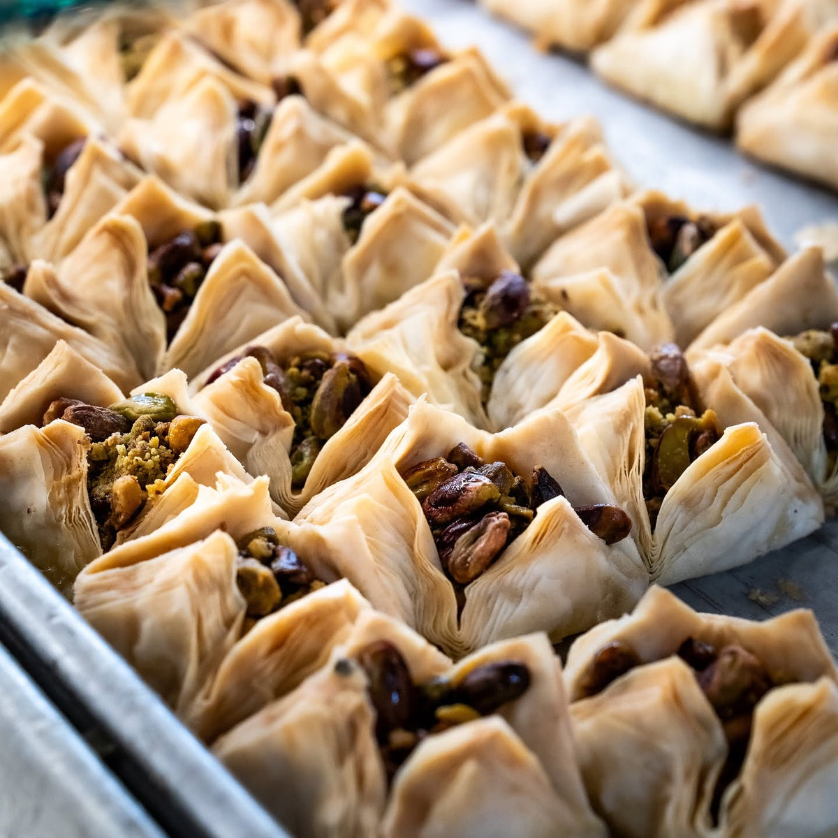Pistachio baklawa from Shatila Bakery in Dearborn, Michigan