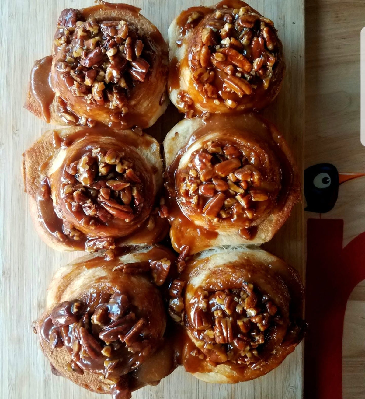 Plant-based sticky buns from SweetArt in St. Louis