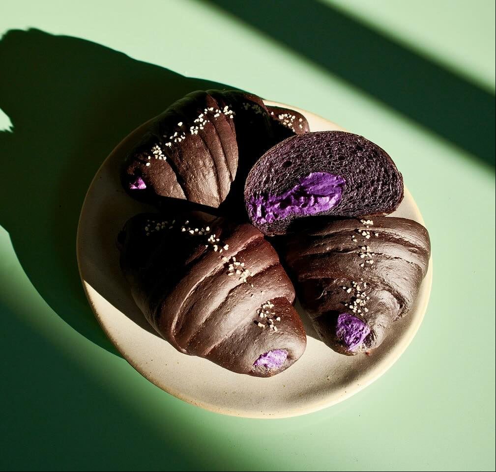 Ube Cream Salt Bread from Tano in San Francisco
