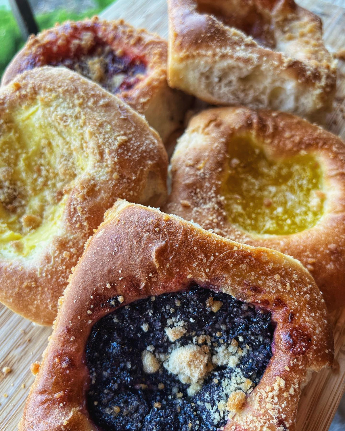 Traditional sweet kolaches at The Original Kolache Shoppe in Houston