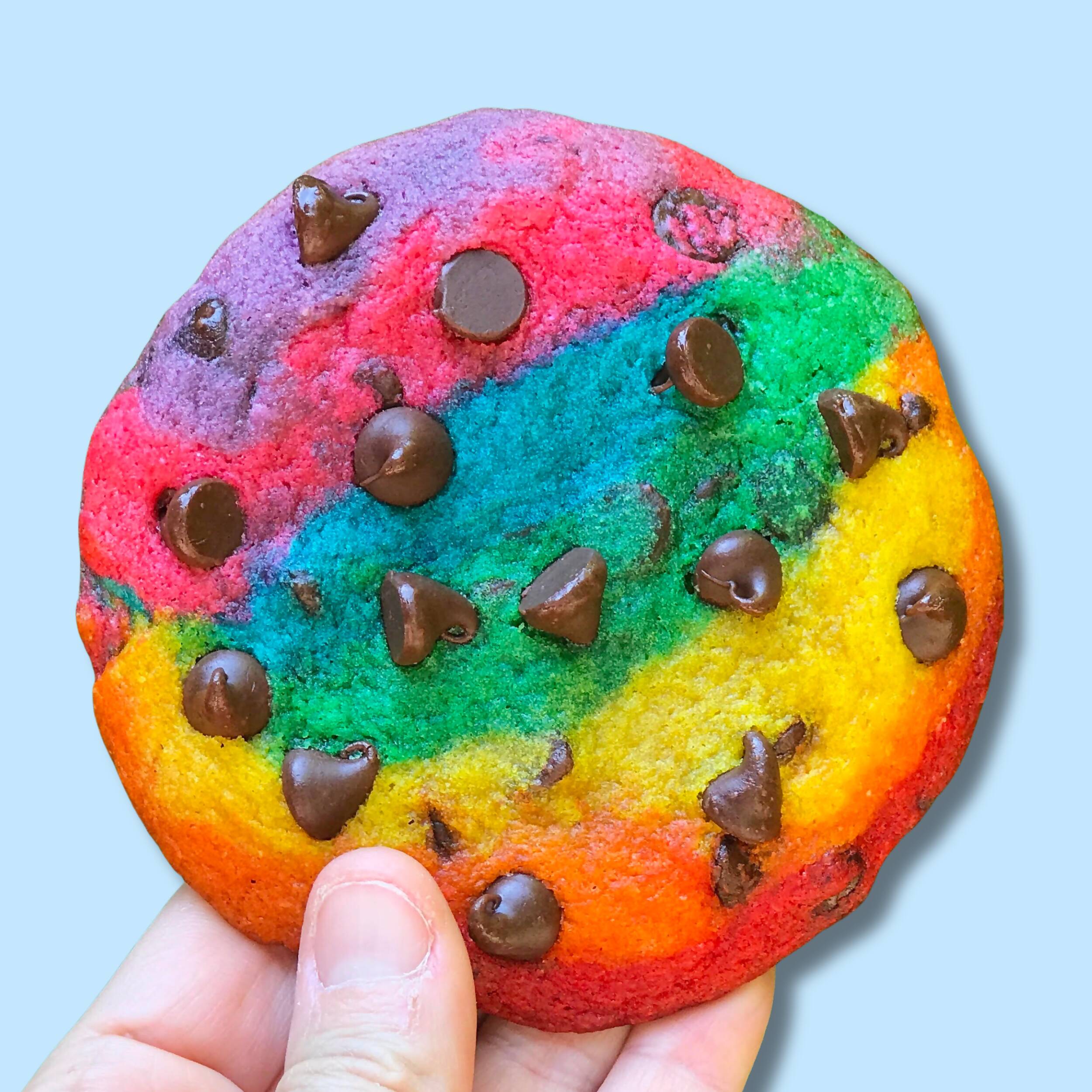 Rainbow Colors Chocolate Chip Cookie Tins