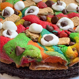 S'mores Brookie Cake