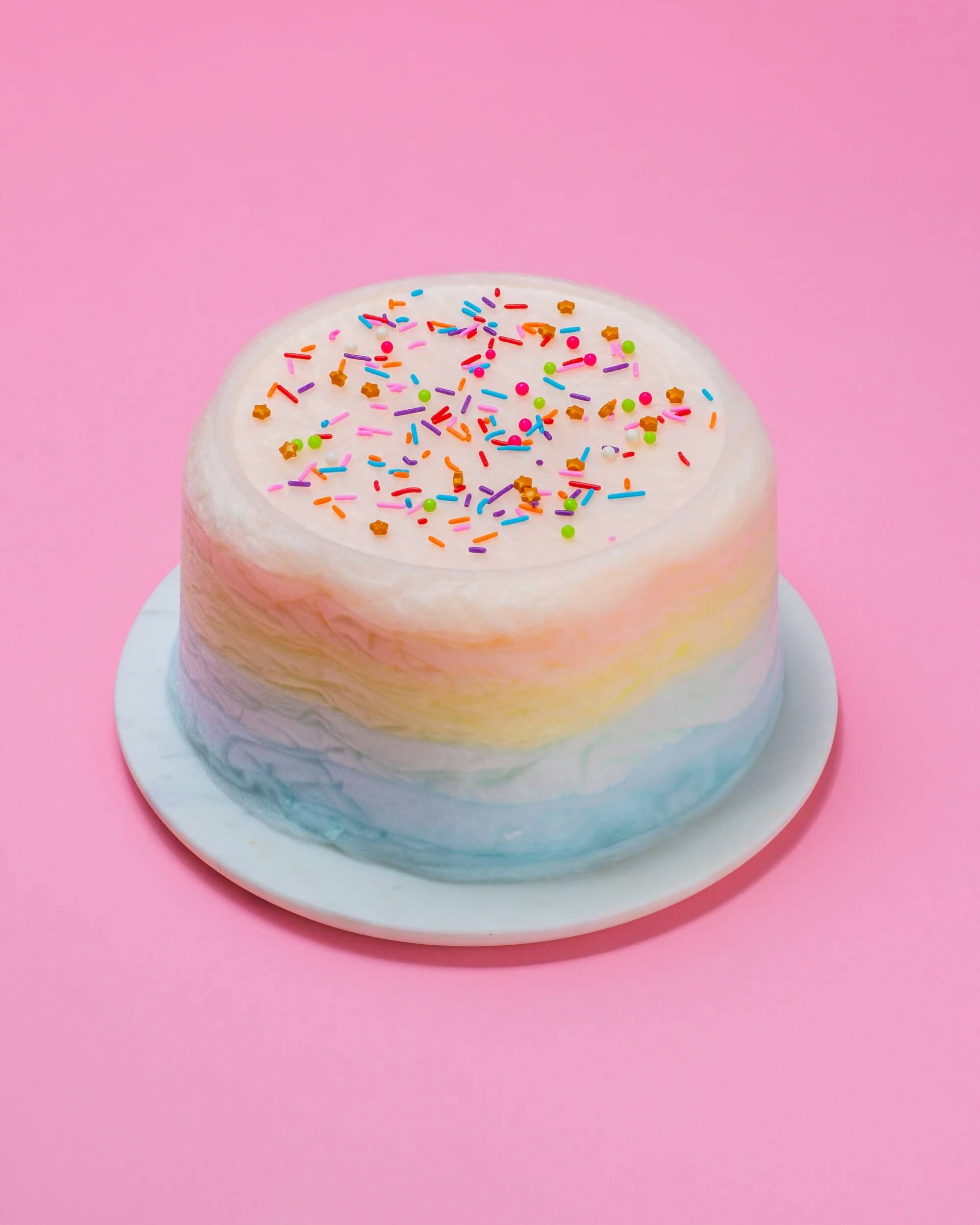 HOLD THE PINK - RAINBOW FLOOF CAKE-1